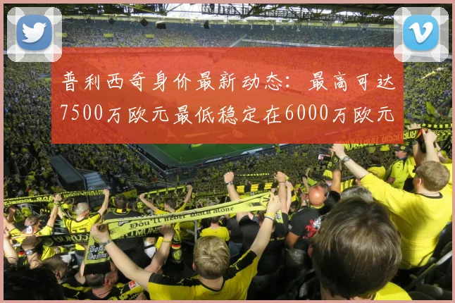 普利西奇身价最新动态：最高可达7500万欧元最低稳定在6000万欧元
